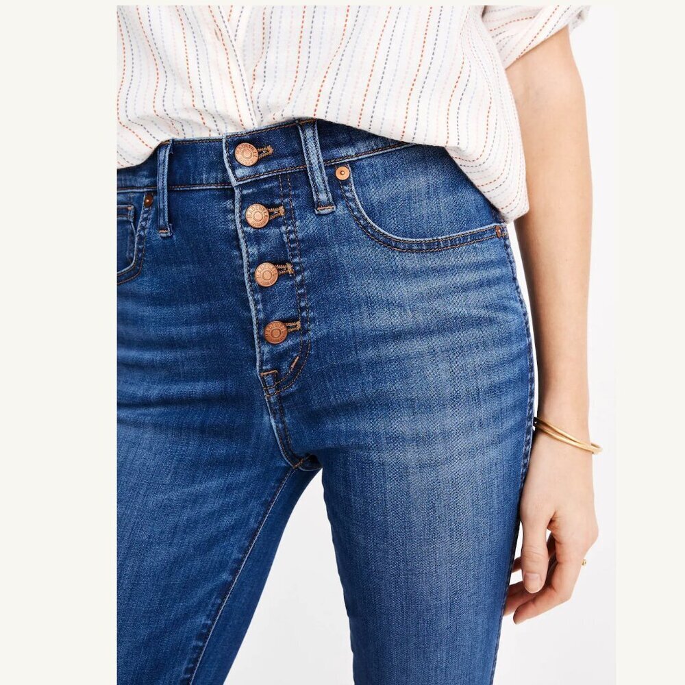Madewell 10" High Rise Skinny Crop Jeans Size 29 - Picture 4 of 16